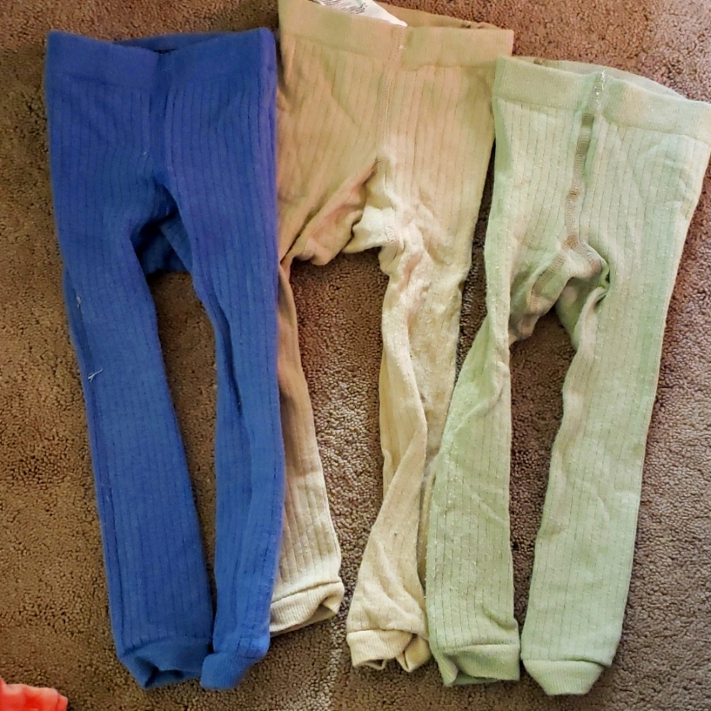 H&M knit ribbed leggings size 9-12mos lot
